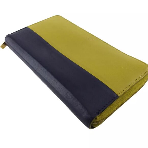 Celine long wallet bicolor leather Authentic USED - Picture 3 of 11